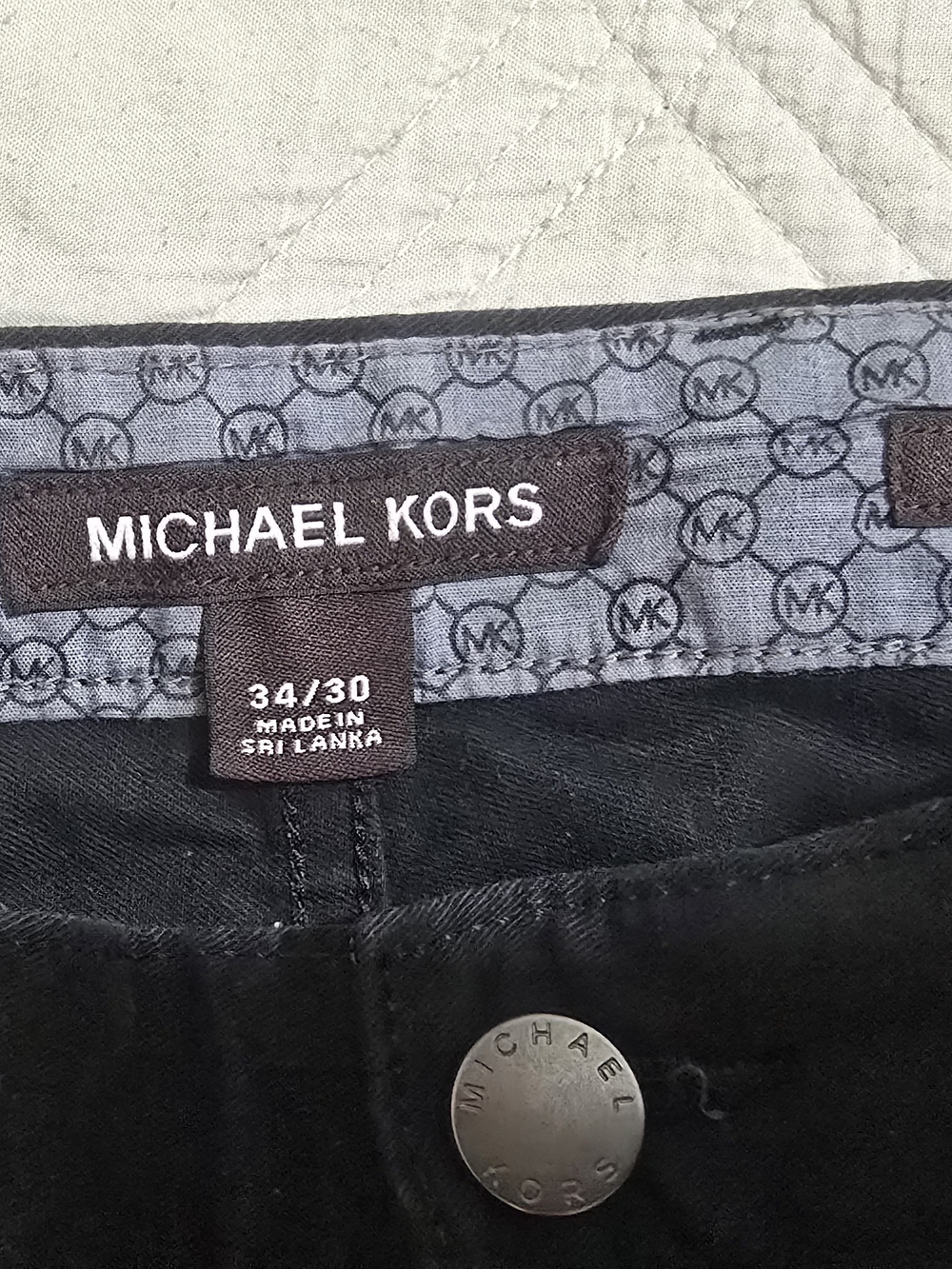 Michael Kors Men’s Black Slim Tapered Pants - Picture 5 of 5
